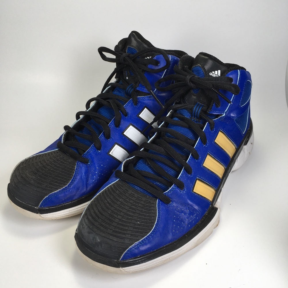 Adidas Mens Pro Model G22884 Royal Blue High Top  Basketball Sneakers